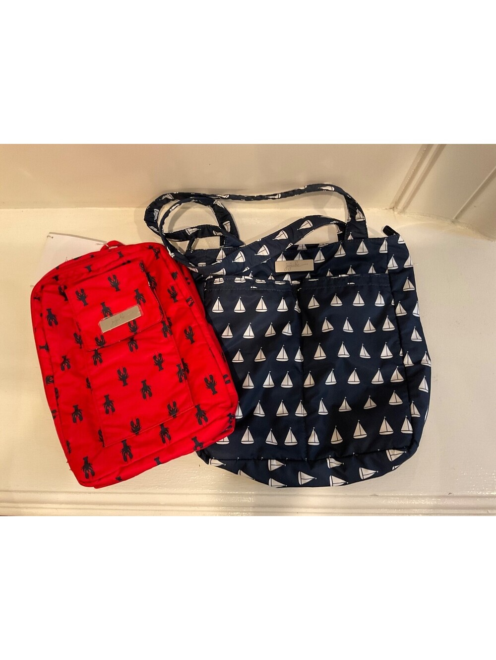 Coordinating JuJuBe Coastal Collection MiniBe Backpack and Be Light Tote Bag